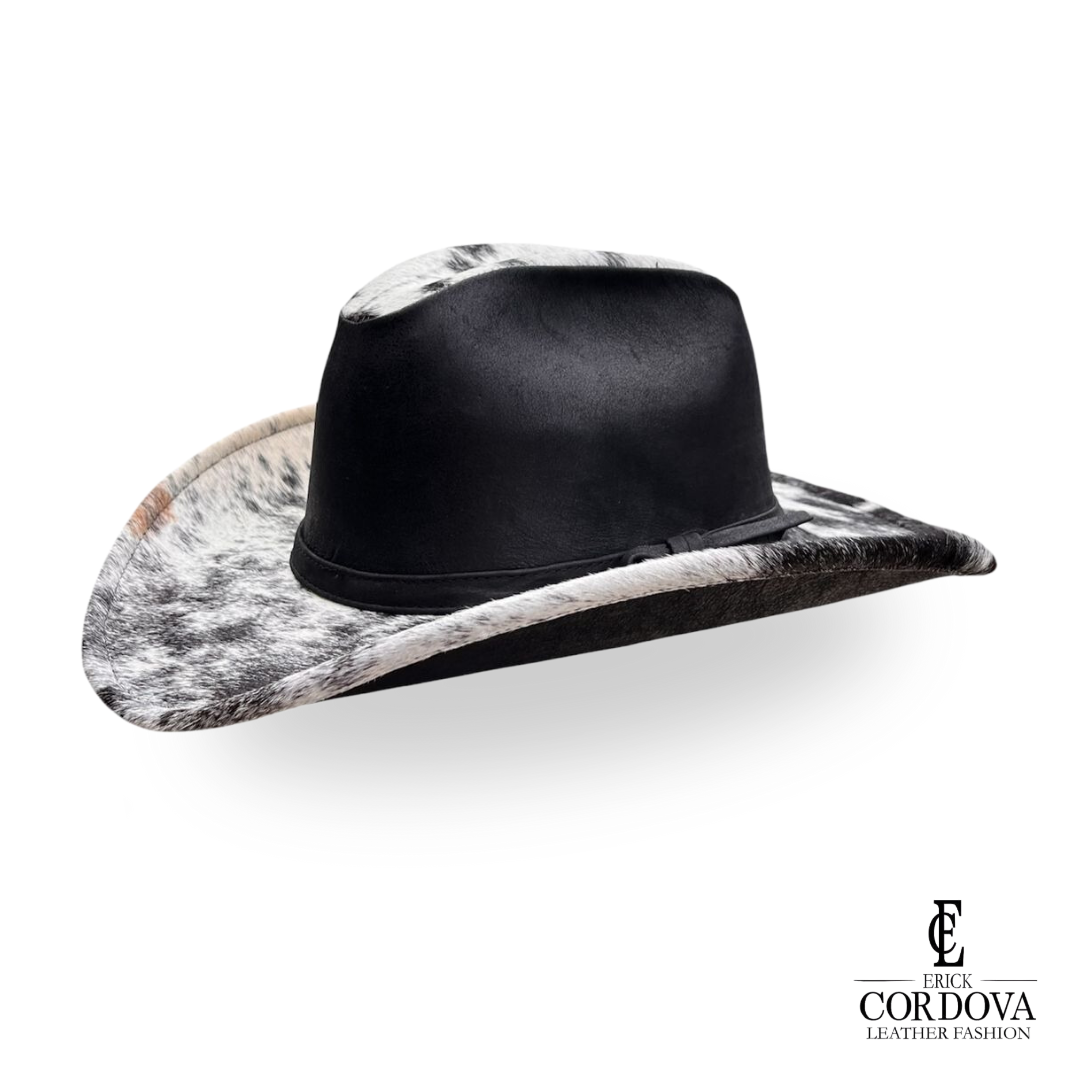 sombrero de vaca negro