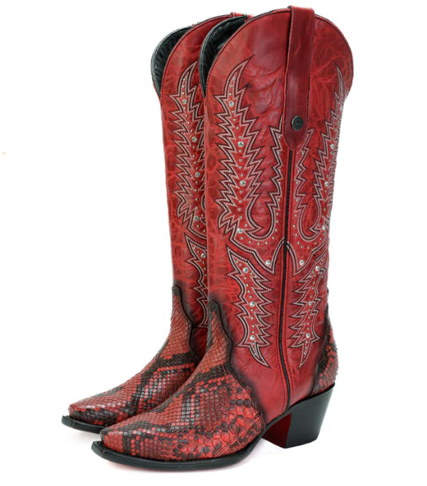 Botas Pithon Roja
